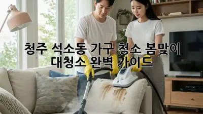 청주 석소동 가구 청소: 봄맞이 대청소 완벽 가이드