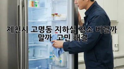 제천시 고명동 지하실 청소🧹: 버릴까? 말까? 🤔 고민 해결!